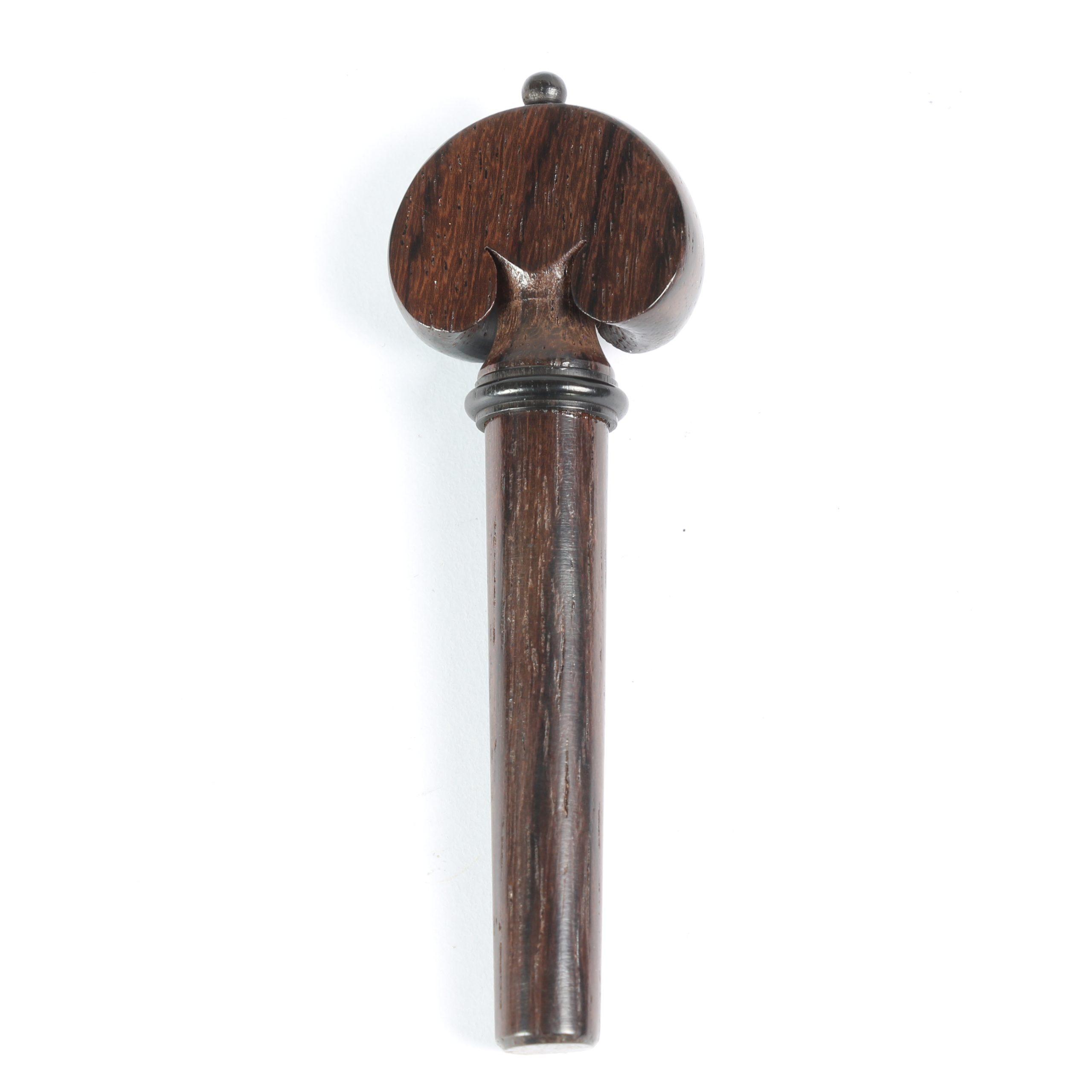 Peg Set Rosewood - Heart Model with Black Trim Violin - Image 2