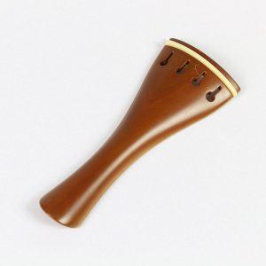 Tailpiece Boxwood - Tulip Model with White Trim 10.8cm Violin