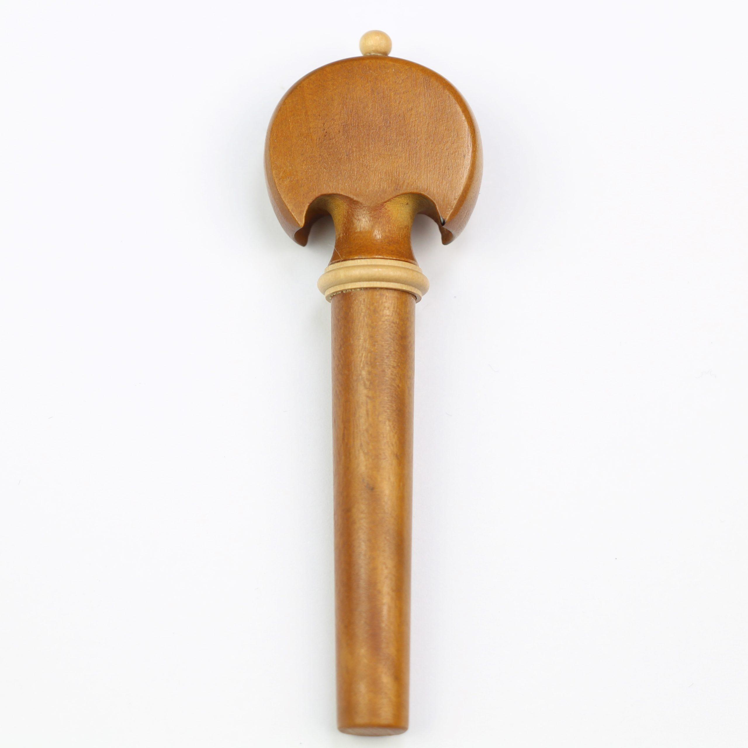 Violin Peg Set - Baroque Model - Boxwood with White Trim