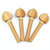 Violin Peg Set - Hill Model - Boxwood With Off-White Trim
