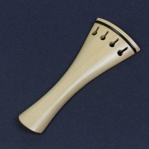 Tailpiece White Boxwood - French Model  with Ebony trim 10.8cm Violin