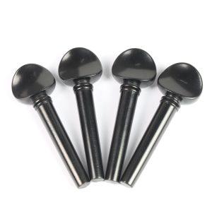 Peg Set Ebony - Swiss Model With Ebony Collar 4/4 Parisienne Eye Inlay