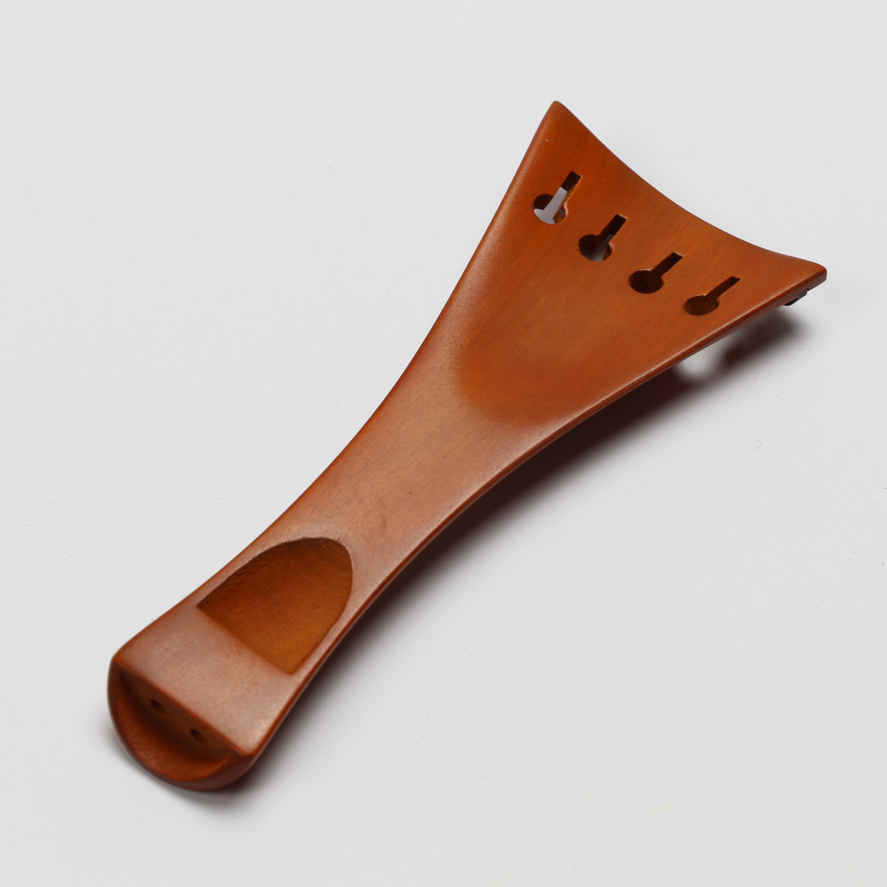 Tailpiece Boxwood - Ebony Trim Lyre Inlay Violin 10.8cm - Image 2
