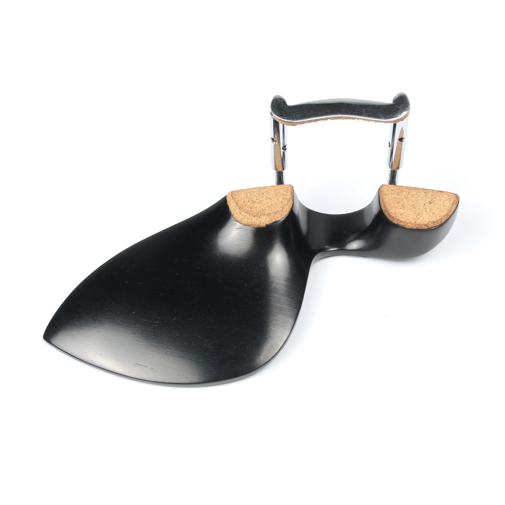 Violin Chinrest Italian Ebony Carved - Medium Height - Image 4