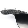 Violin Chinrest Italian Ebony Carved - Low Height - Thumbnail Image 4