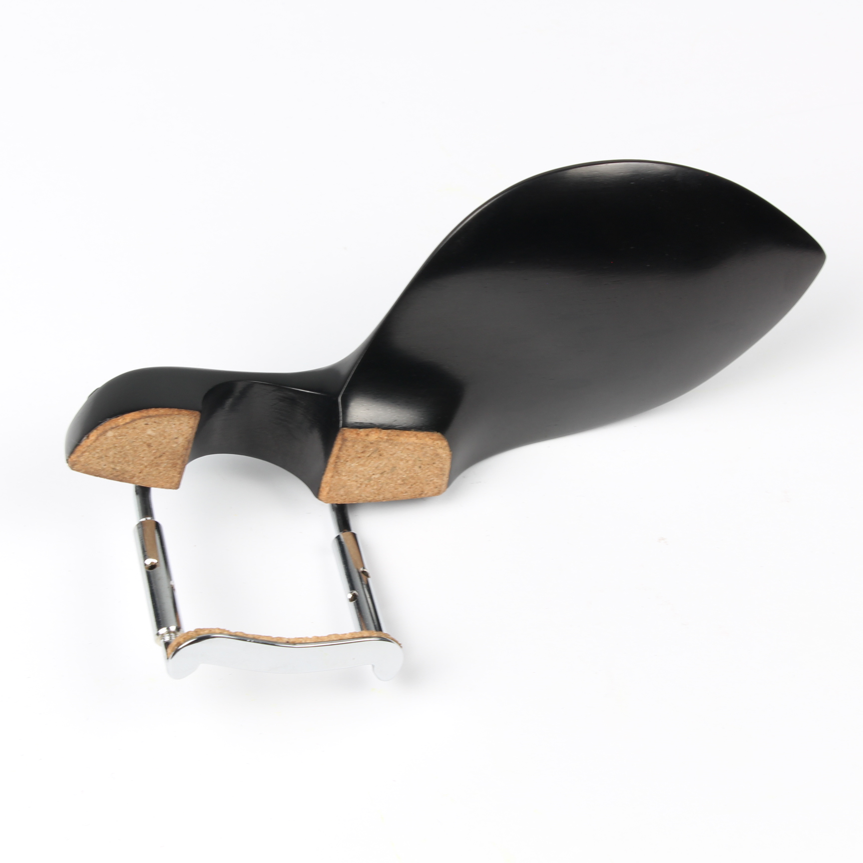 Violin Chinrest Italian Ebony Carved - Low Height - Image 2