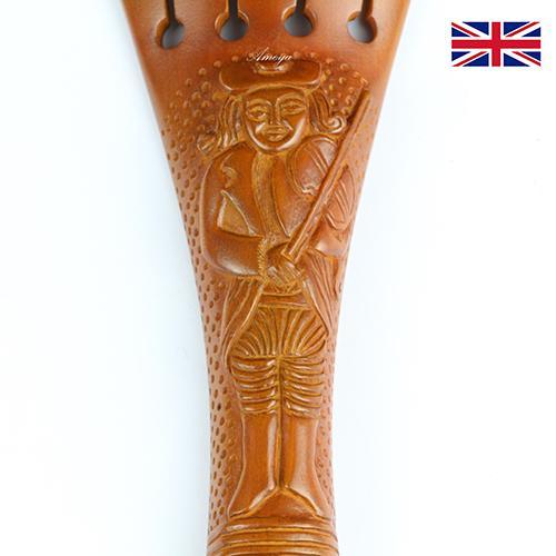 Carved Tailpiece Boxwood Model 7 - 4/4