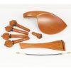 Boxwood Fittings Set for Violin Handmade Ebony Trim