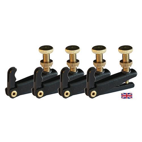 Violin Fine Tune Adjuster Standard Model Black 4/4 x 4