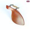 Ultralight Violin Chinrest | Delphin Lite Model in Boxwood -Black Clamp