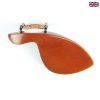 Ultralight Violin Chinrest | Delphin Lite Model in Boxwood -Black Clamp