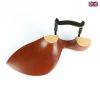 Ultralight Violin Chinrest | Delphin Lite Model in Boxwood -Black Clamp