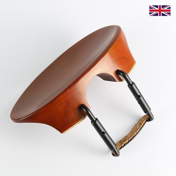 Shop | Violin Chinrest - New Flesch Model in Boxwood & Black Clamps