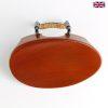 Shop | Violin Chinrest - New Flesch Model in Boxwood & Black Clamps