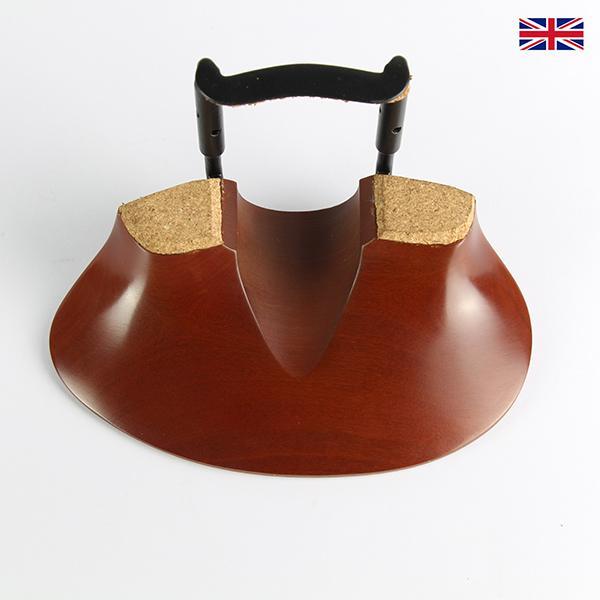 Shop | Violin Chinrest - New Flesch Model in Boxwood & Black Clamps