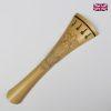Carved Tailpiece White Boxwood Fleur de Lys Long- Cello