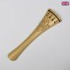 Carved Tailpiece White Boxwood Fleur de Lys - Cello