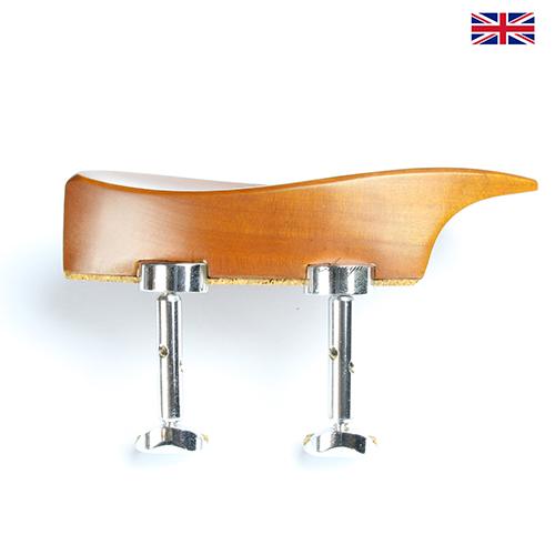 Chinrest Boxwood - Teka Model - Violin Chrome Hill Clamp