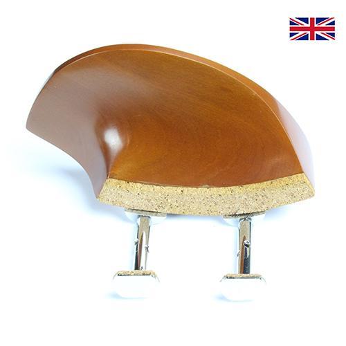 Chinrest Boxwood - Teka Model - Violin Chrome Hill Clamp