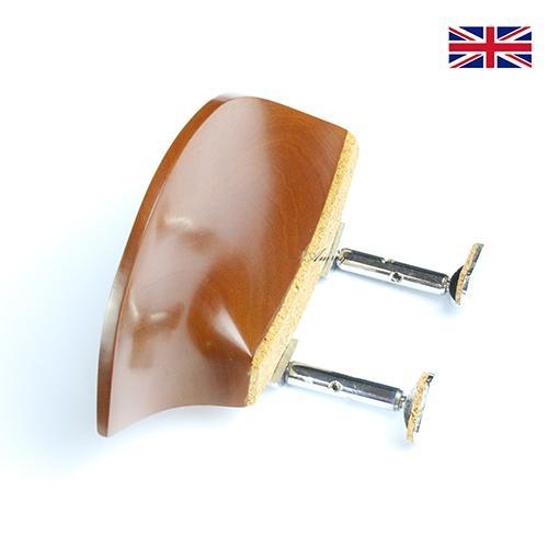 Chinrest Boxwood - Teka Model - Violin Chrome Hill Clamp