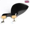 Chinrest Ebony - Guarneri Model - Violin Chrome Hill Clamp