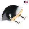 Chinrest Ebony Wood - Teka Model - Violin Chrome Hill Clamp