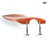Chinrest Padauk wood - Delphin Lite -Violin, Semi-Hill Clamp