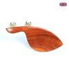 Chinrest Padauk wood - Delphin Lite -Violin, Semi-Hill Clamp