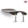 Chinrest Rosewood - Delphin Lite -Violin, Semi-Hill Clamp