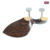 Chinrest Tamarind wood - Delphin Lite -Violin, Semi-Hill Clamp
