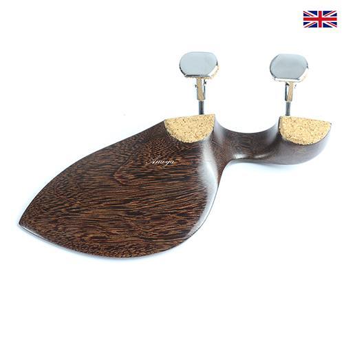 Chinrest Tamarind wood - Delphin Lite -Violin, Semi-Hill Clamp