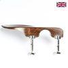 Chinrest Tamarind Guarneri Model - Violin with Chrome Hill Clamp