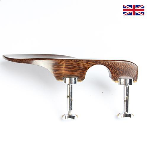 Chinrest Tamarind Guarneri Model - Violin with Chrome Hill Clamp
