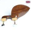 Chinrest Tamarind Guarneri Model - Violin with Chrome Hill Clamp