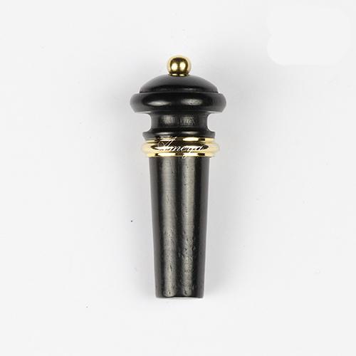 Endpin Ebony with Brass Trim