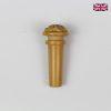 Carved Endpin White Boxwood Fleur de Lys - Violin 4/4