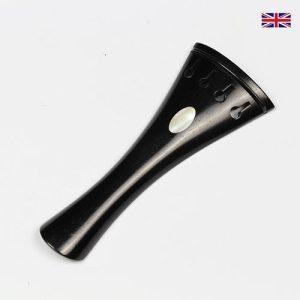 Tailpiece Ebony Wood - Ebony Trim Oval Inlay