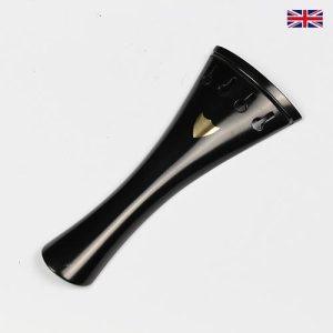 Tailpiece Ebony Wood - Ebony Trim Shield Inlay
