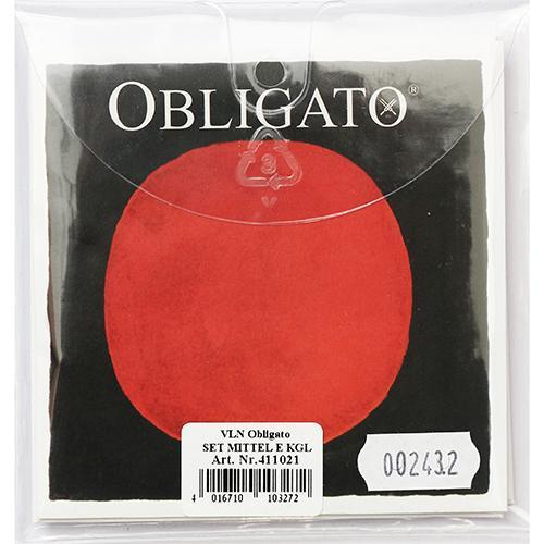 PIRASTRO OBLIGATO VIOLIN STRINGS 4/4 E Ball Gold Medium