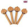 Shop | Carved Cello Peg Set - Fleur de Lys Heart Model - Boxwood