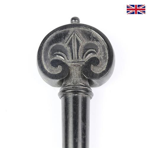 Peg Set Carved Ebony Heart Model Cello Fleur de Lys Black Trim