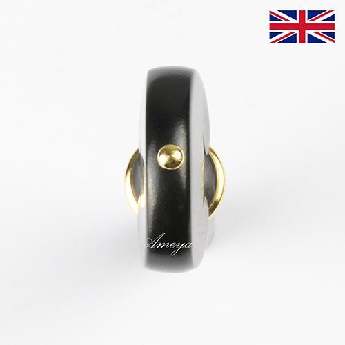 Peg Set Ebony - Heart Model with Brass Trim Violin