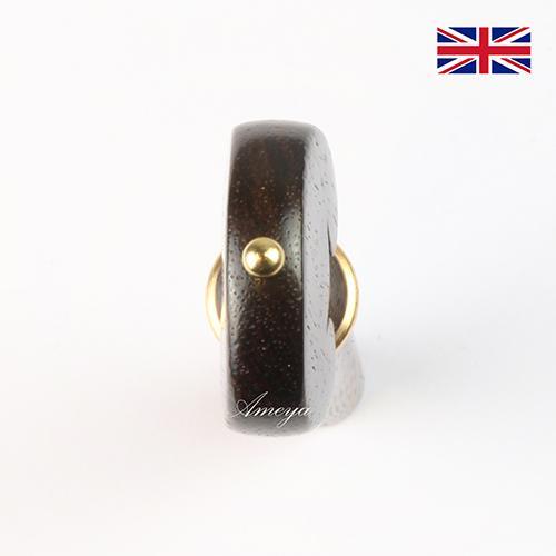 Peg Set Rosewood - Heart Model with Brass Trim Violin