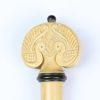 Carved Peg Set White Boxwood Violin Peacocks 4/4