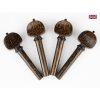Peg Set Palm Wood - Swiss with Ebony Collar and Pip Violin