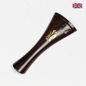 Tailpiece Rosewood - Ebony Trim Fleur-de-Lys Inlay