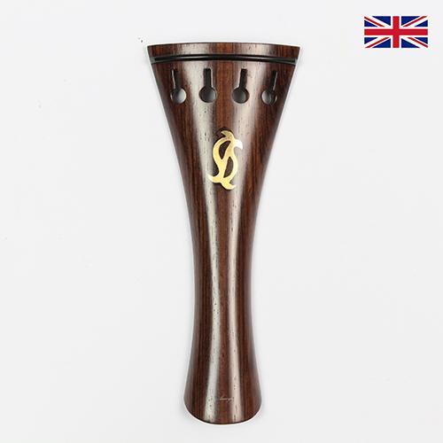 Tailpiece Rosewood - Ebony Trim Treble Delphin Inlay