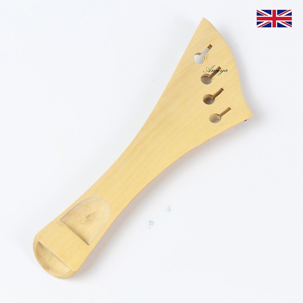 Tailpiece White Boxwood Viola- Harp Model  with Ebony trim