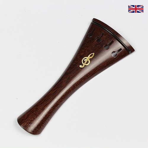Tailpiece Tamarind Wood - Ebony Trim Treble Clef Inlay