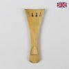 Carved Tailpiece White Boxwood Fleur de Lys - 4/4 Violin Long